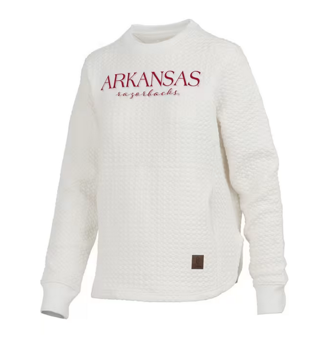 Pressbox 2025 Champange Brandberg Crew Chunky Weave Fleece