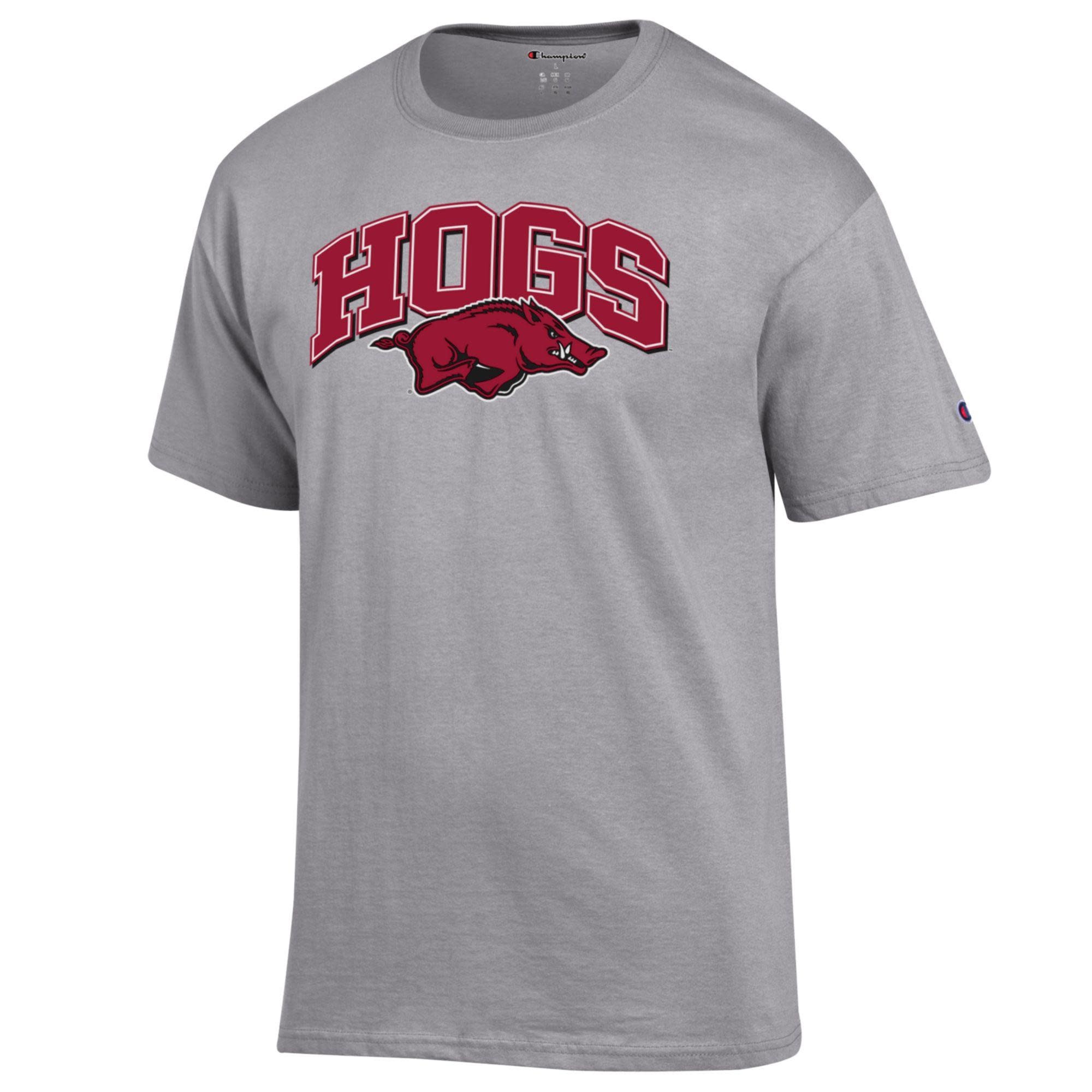 Champion Razorbacks Arched HOGS ov Mascot Basic SST
