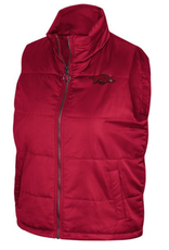 Colosseum Razorback Women's SYLVIE Full Zip Puffer Vest