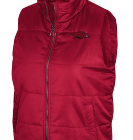 Colosseum Razorback Women's SYLVIE Full Zip Puffer Vest