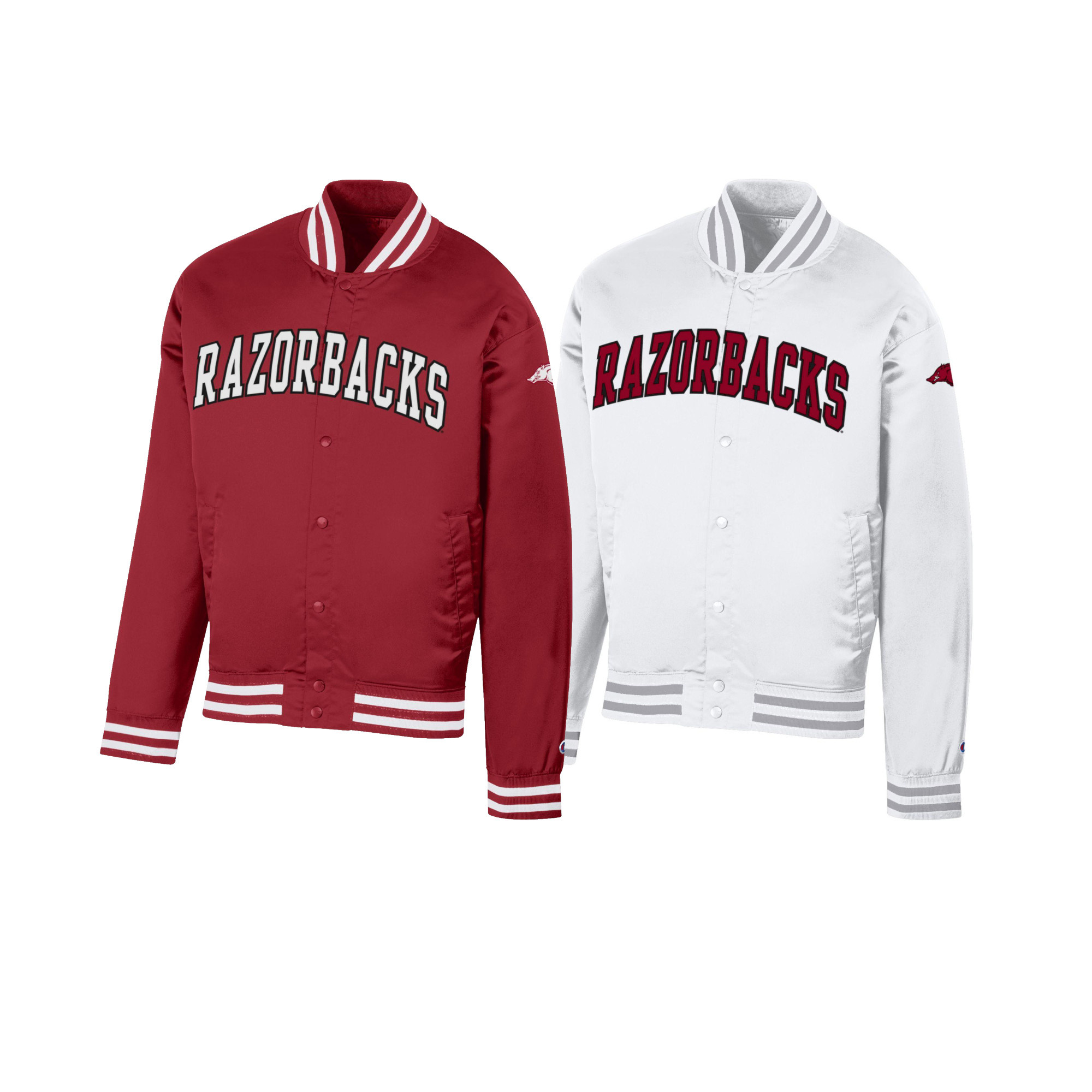 Champion Razorback Superfan Satin Bomber Jacket