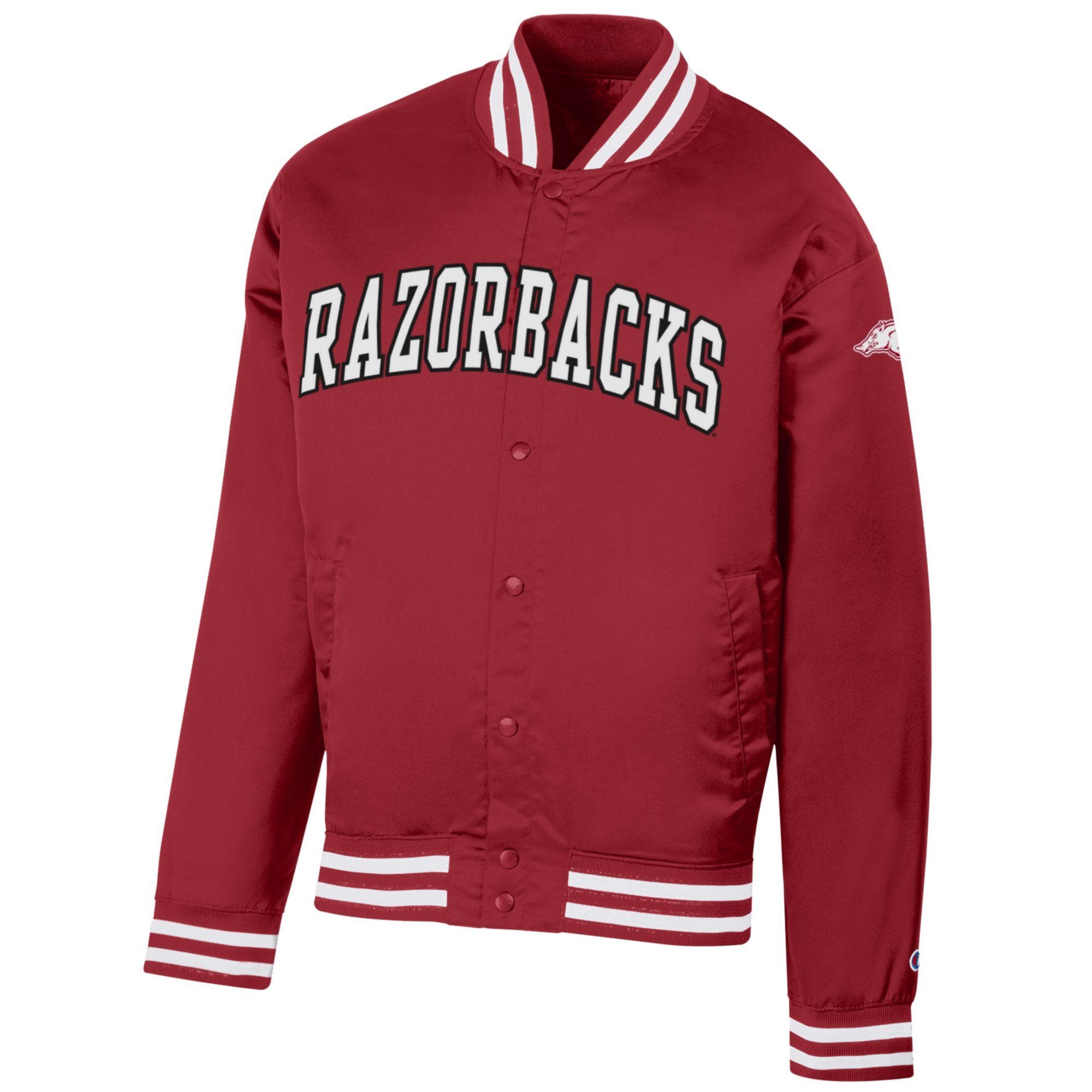 Champion Razorback Superfan Satin Bomber Jacket