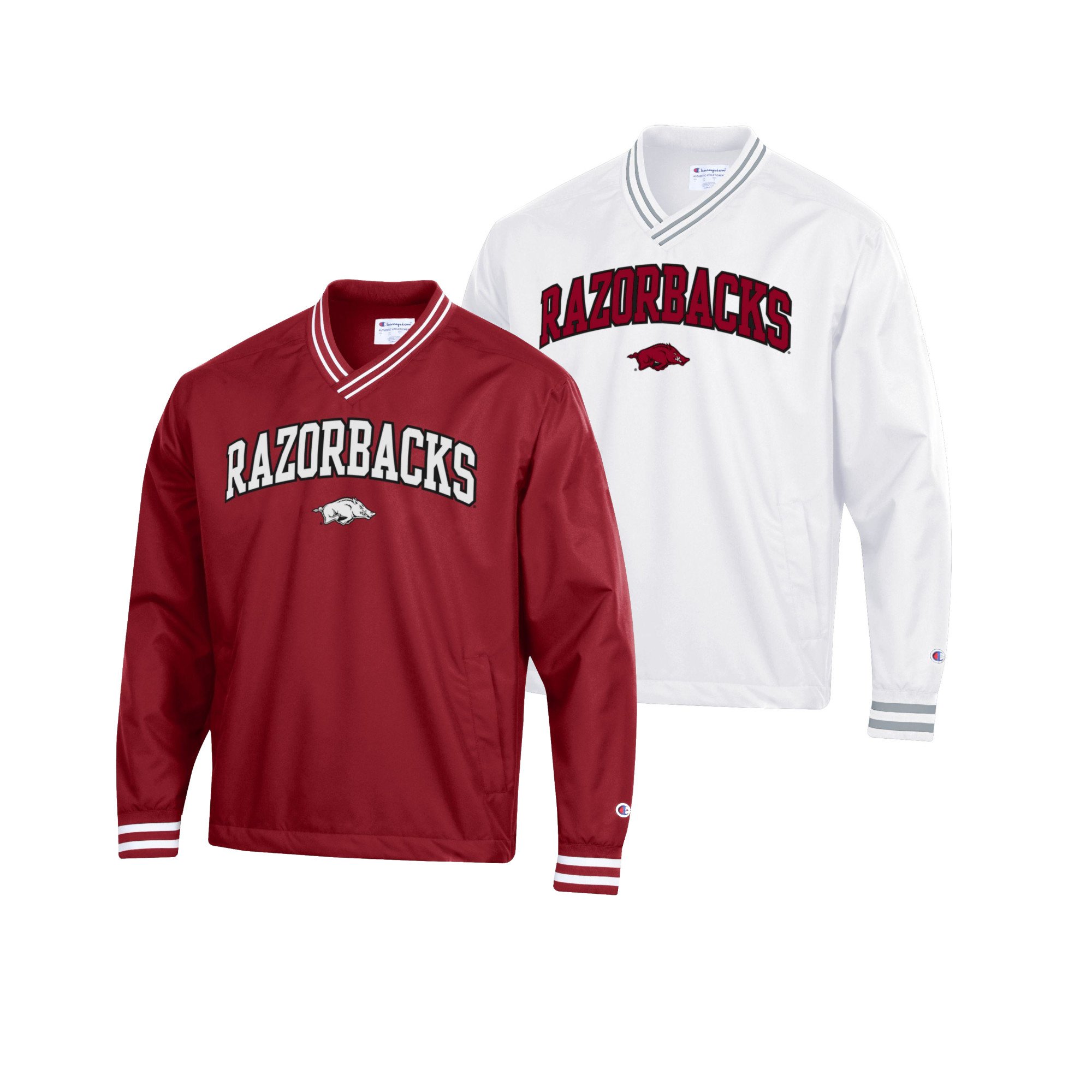 Champion Razorback Superfan Scout V Neck Pullover Jacket