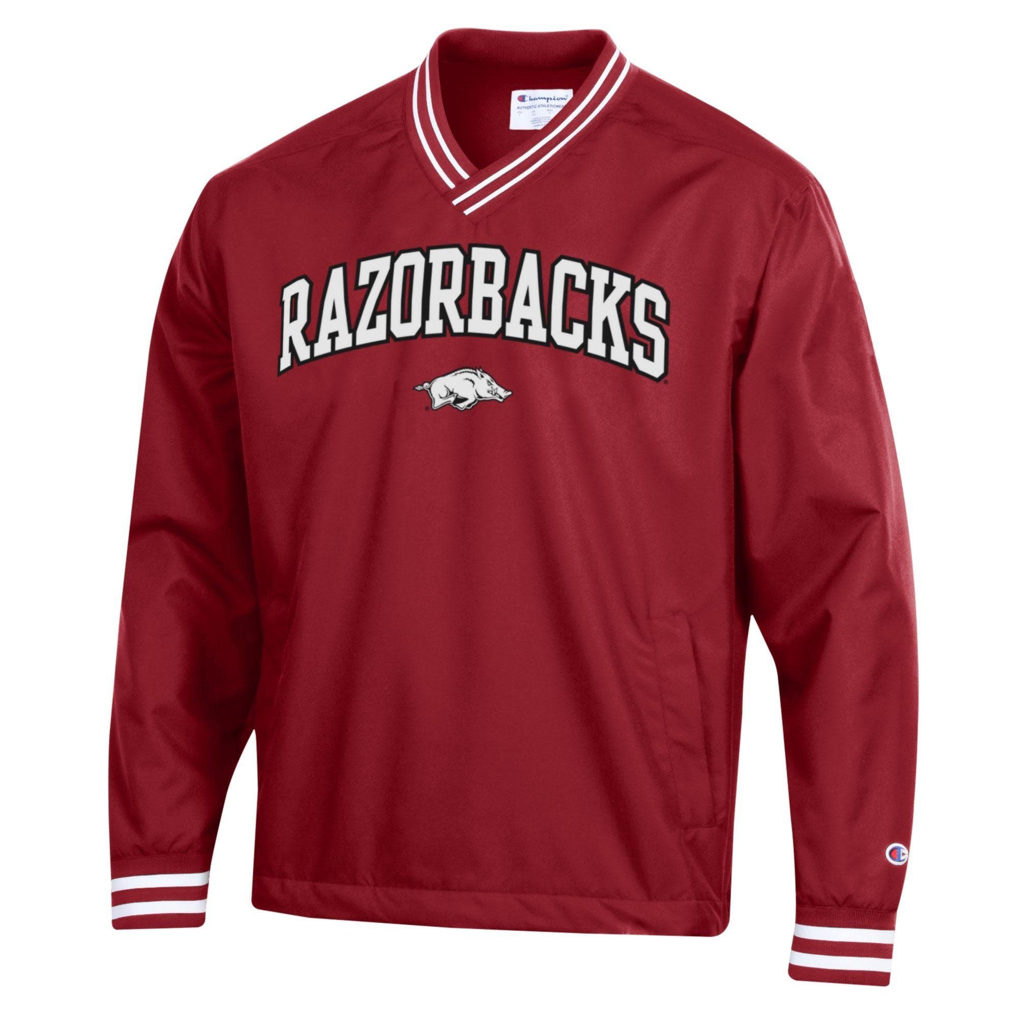 Champion Razorback Superfan Scout V Neck Pullover Jacket