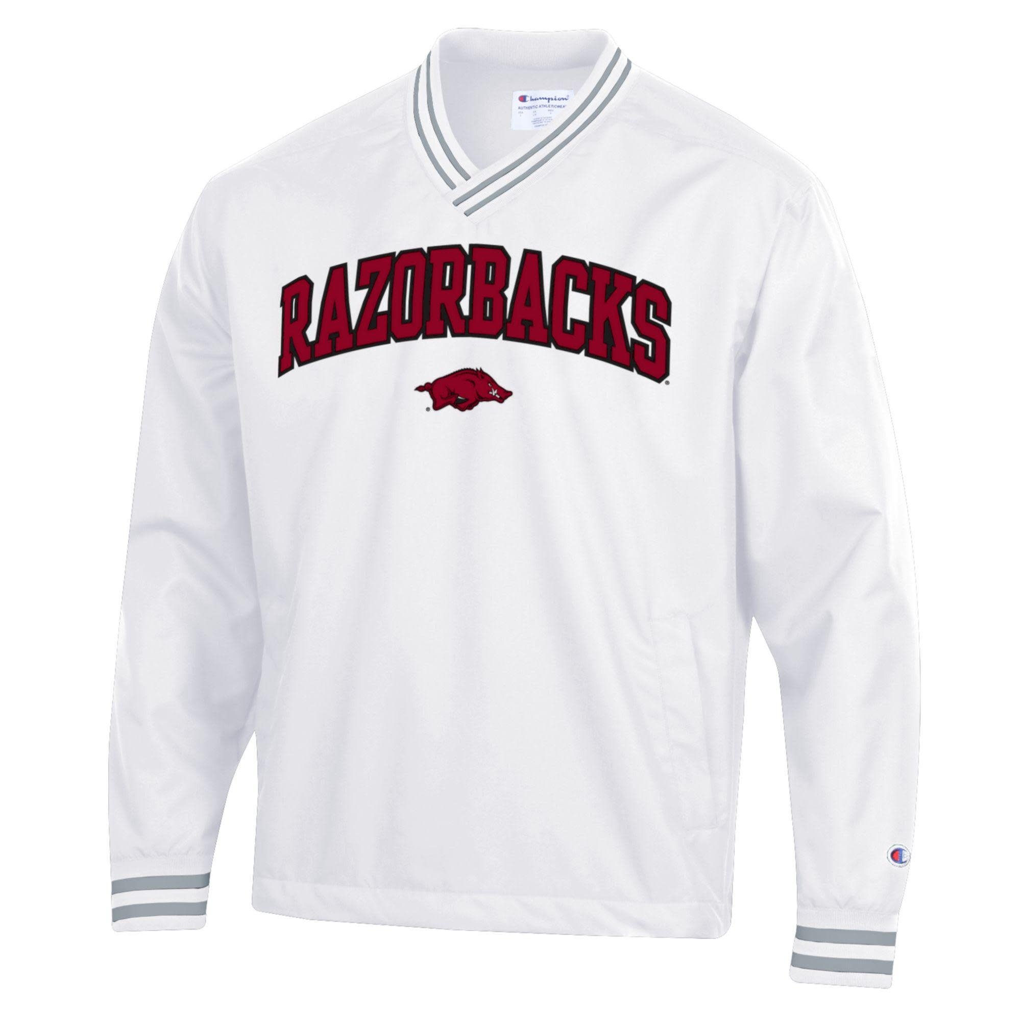 Champion Razorback Superfan Scout V Neck Pullover Jacket