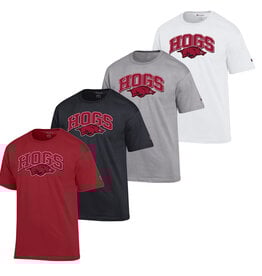 Champion Razorbacks Arched HOGS ov Mascot Basic SST