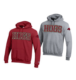 Champion Razorback HOGS Chenille Powerblend Hood