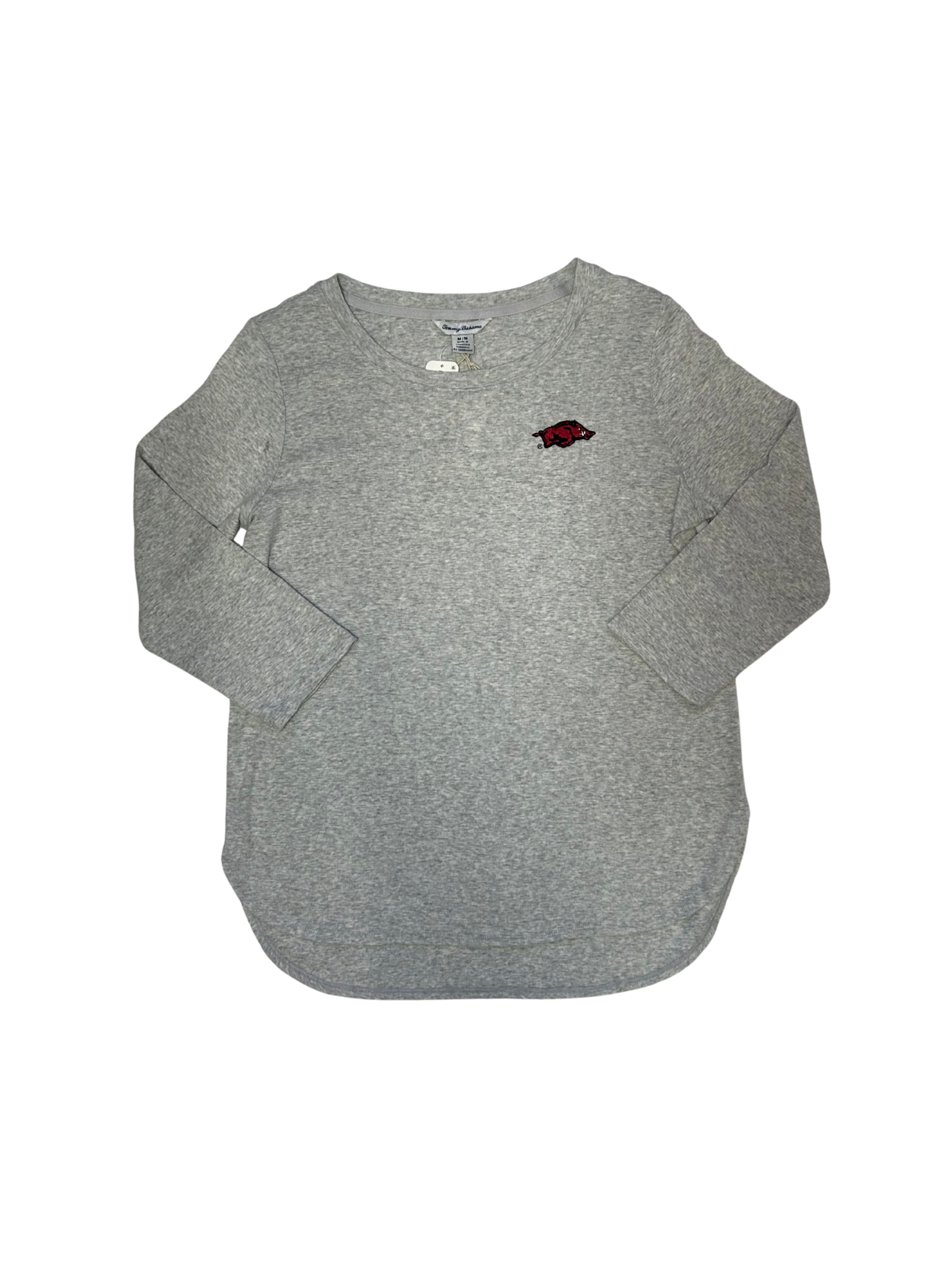 Tommy Bahama Razorback Womens Sport Ashby Rib 3/4 Slv Tee