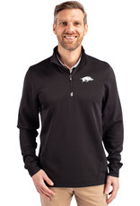 Cutter & Buck Razorback Traverse Stretch Eco Quarter Zip Mens Pullover