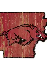 Wincraft Razorback State Shaped 11' X 17" Wood Sign