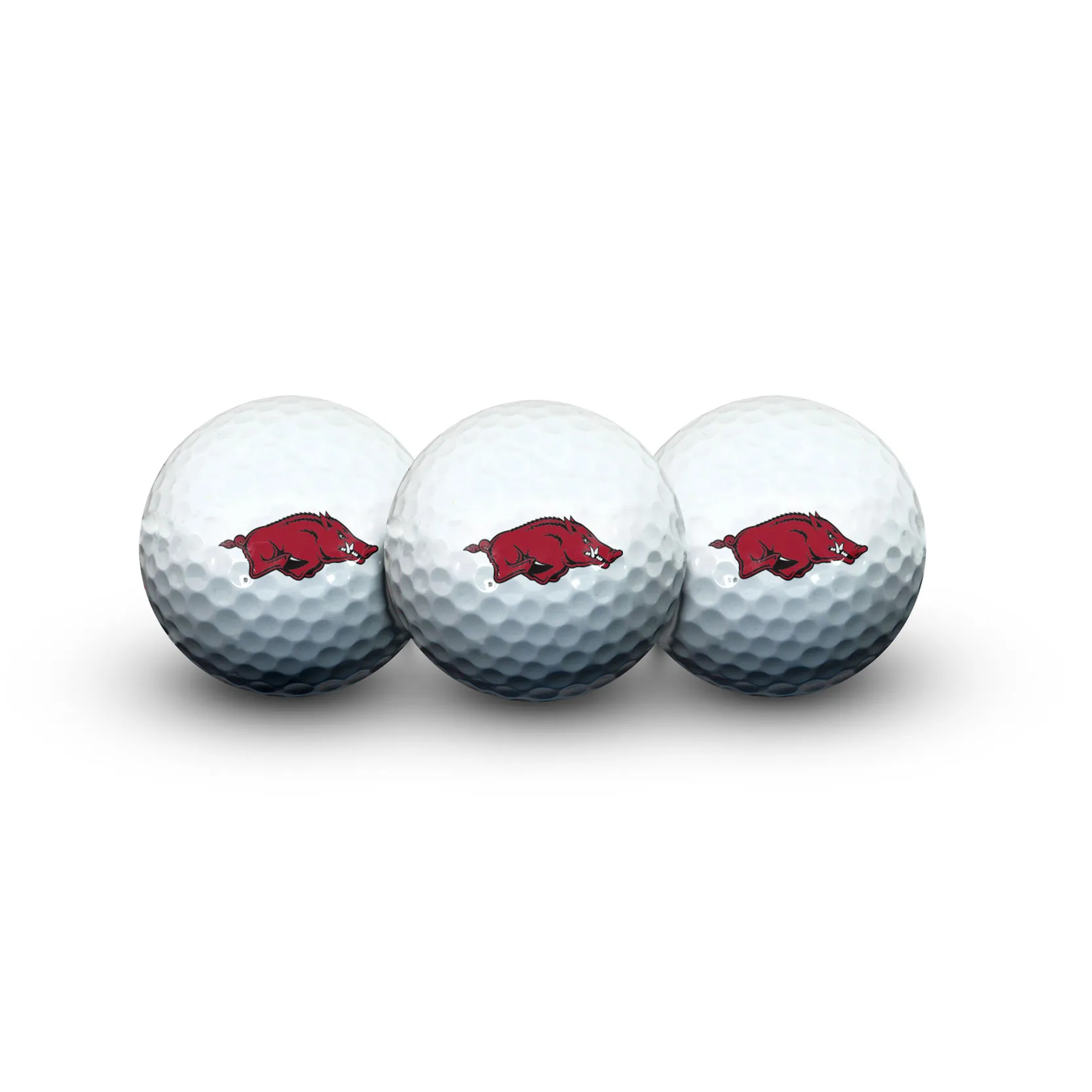 Wincraft Razorback 3 Pack White Golf Balls
