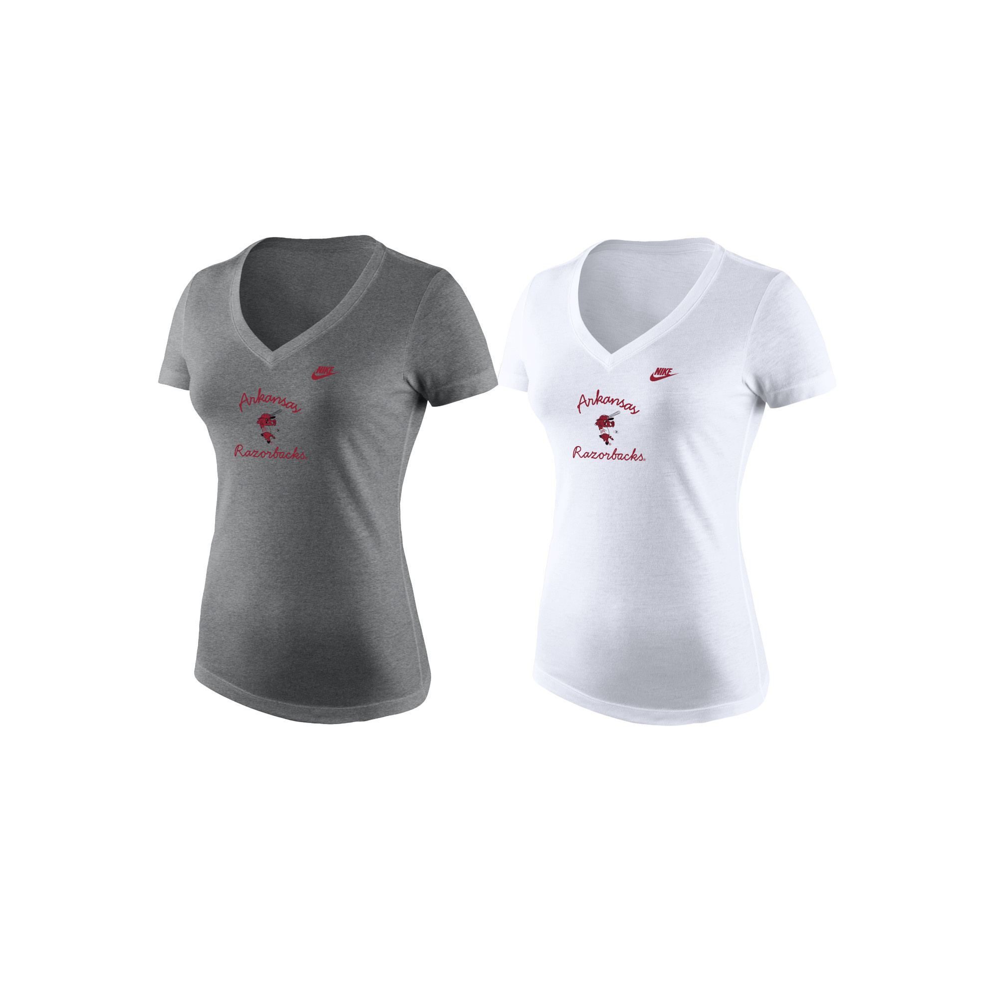 Razorback Nike NIKE Women's Tri-Blend Mid-V Ribby SST