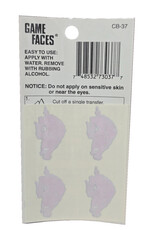 Team Dynamics Vintage Razorback Face Tattoos 4 PK