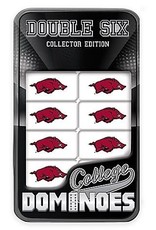 Leanin' Tree Arkansas Razorback Double 6 Dominos