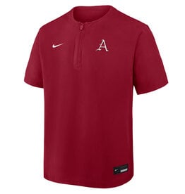 Razorback Official On Field Baseball NIKE Short Sleeve Windshirt
