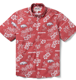 Reyn Spooner Arkansas Razorback Kekai Button Up Hawaiian Shirt Sunday