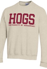 Champion Razorback Powerblend HOGS Contrasting  Versa Twill Crew