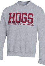 Champion Razorback Powerblend HOGS Contrasting  Versa Twill Crew