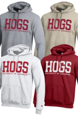 Champion Razorback Powerblend HOGS Contrasting  Versa Twill Hood