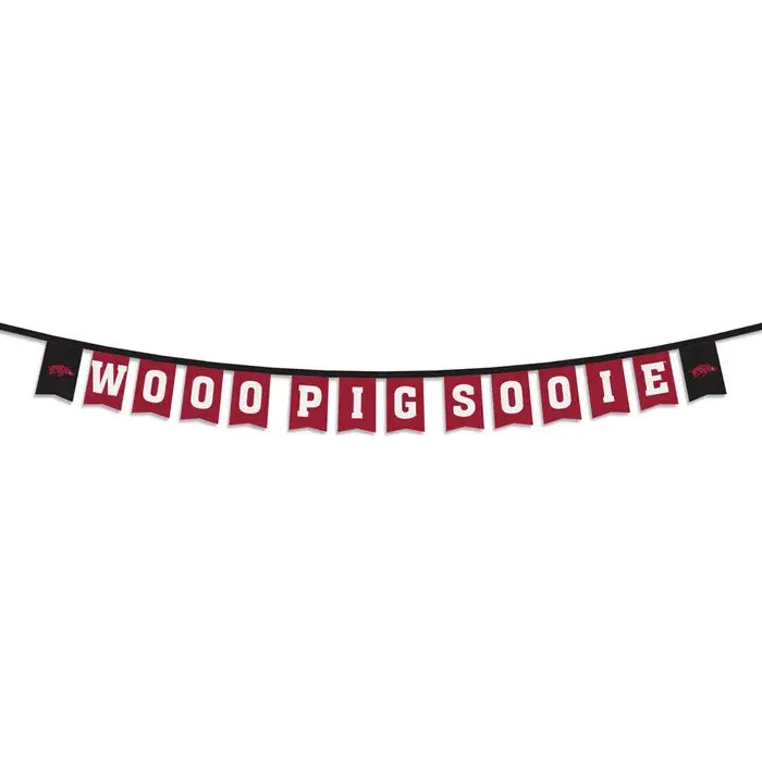 Wincraft Razorback Wooo Pig Sooie 8' String Party Banner 8' String