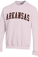 Champion Razorback Power Blend Fleece Twill Logo Crew