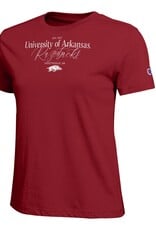 Champion Razorback Womens Core Crew-Neck Tee 26