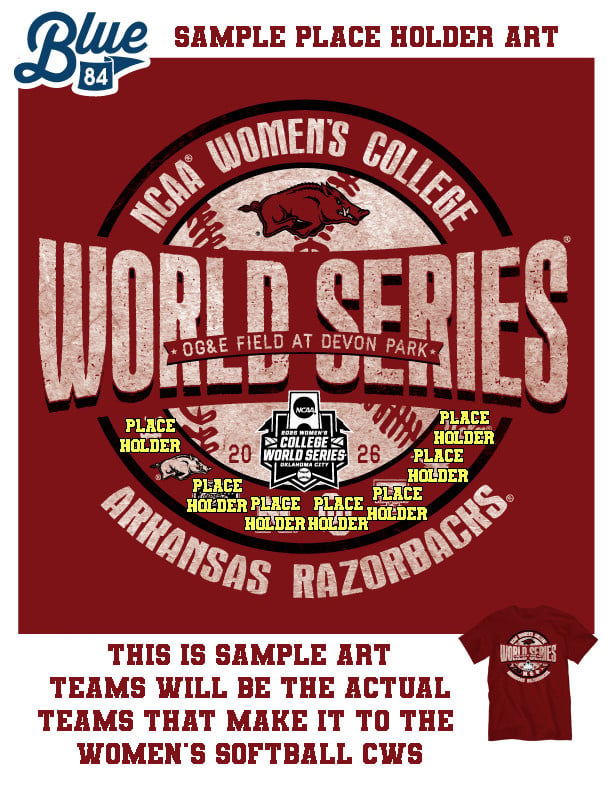 Blue 84 Razorback 2026 Softball College World Series 8-Team