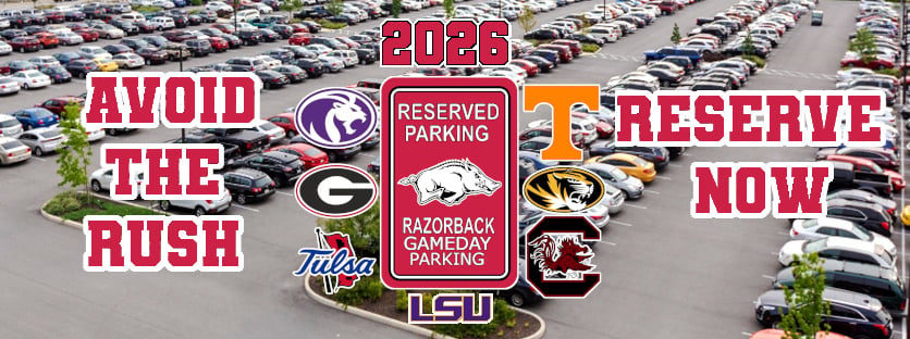 2026 Razorback Home Football Game Parking