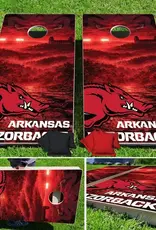 Baggo Razorback Pig Trail Pro Cornhole Bean Bag Toss Game 24x48 with 8 Regulation 16oz
