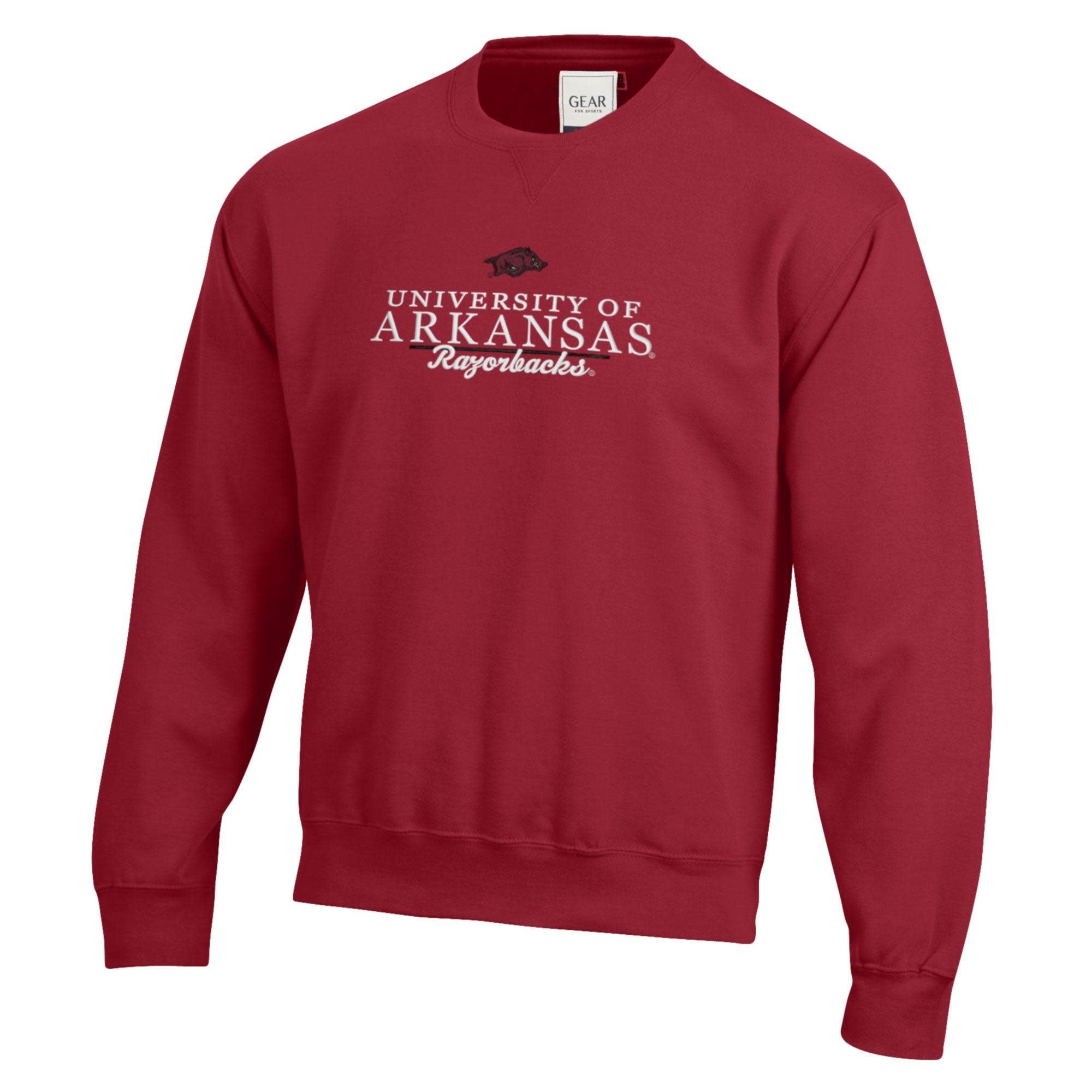 Gear For Sports Razorback University of Arkansas Big Cotton Crew 26