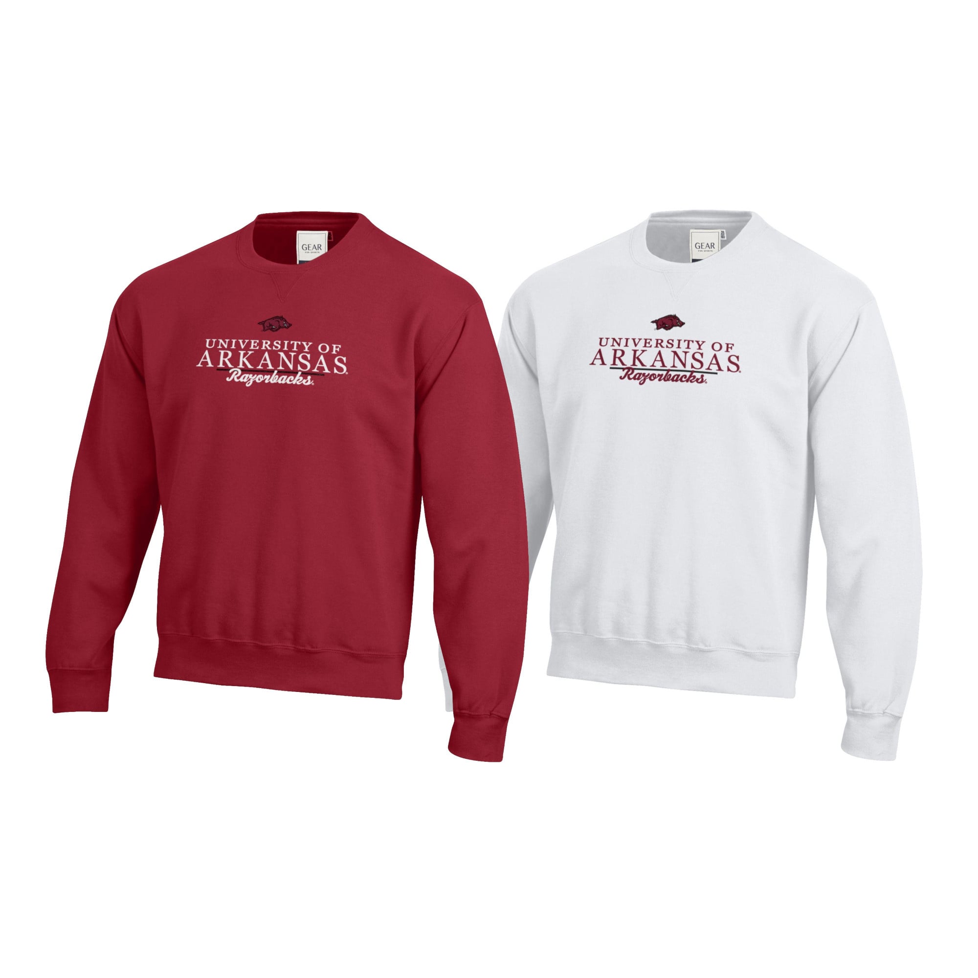 Gear For Sports Razorback University of Arkansas Big Cotton Crew