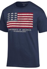 Champion Razorback Flag Tee Mascot Stars