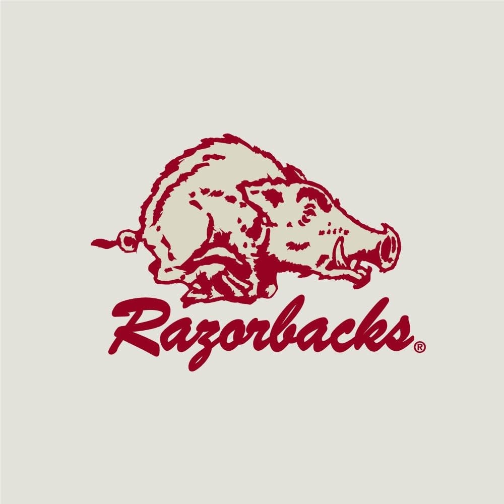 Champion Razorback Triumph Tri Blend Fleece Raglan 1/4 Zip Sweatshirt