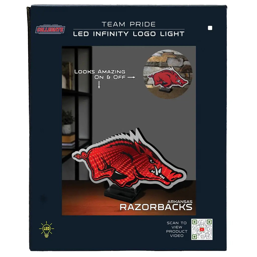 Sporticulture Arkansas Razorback LED Infinity Logo Light
