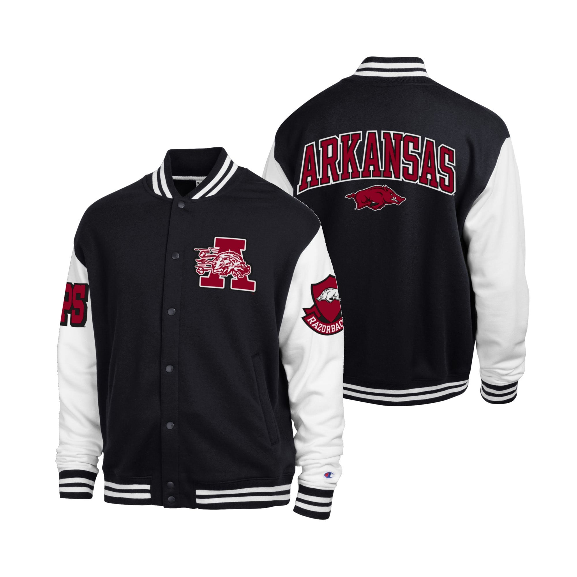 Champion Razorback  Fleece Varsity Letter Jacket