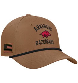 Razorback Nike Military Appreciation Rise Visor Rope Hat