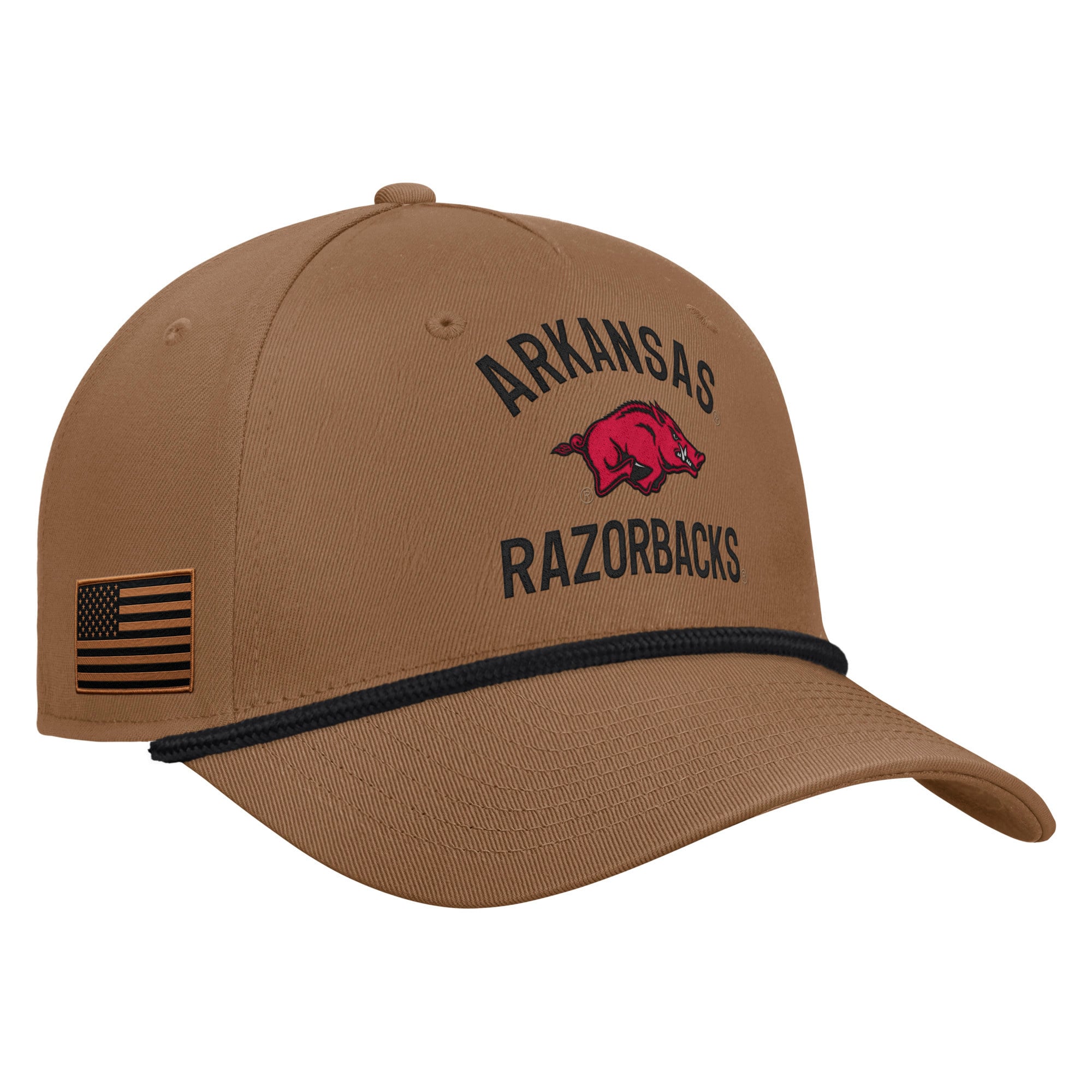Razorback Nike Military Appreciation Rise Visor Rope Hat