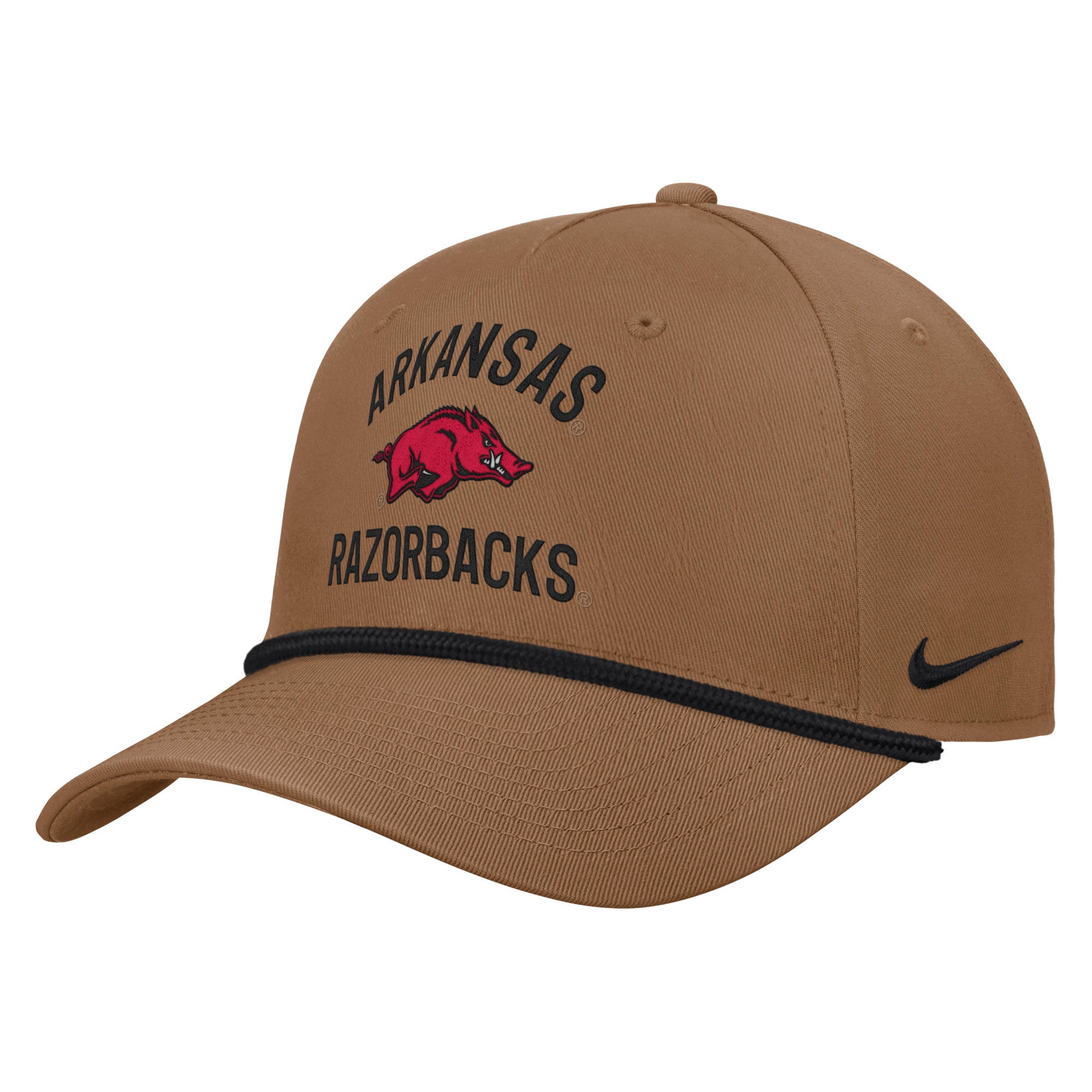 Razorback Nike Military Appreciation Rise Visor Rope Hat