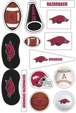 Game Faces Arkansas Razorback 14 Piece Assorted Face Tattoos