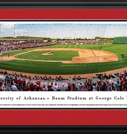Blakeway Panorama Blakeway Arkansas Razorback Baseball - Deluxe Frame