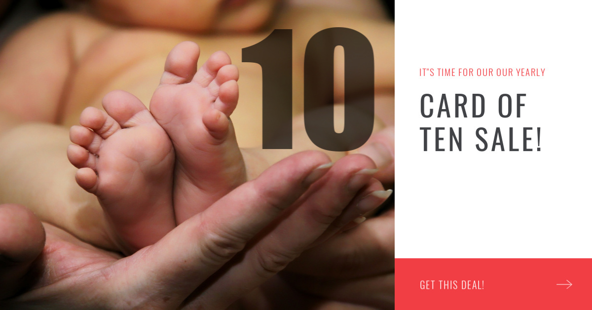 IT'S HERE! Card of ten sale is on now!