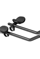 Profile Design Sonic Ergo 35a Shallow Ski-Bend Aluminum Aerobar: Long 400mm Extension, Sonic Bracket, Ergo Armrest, Black