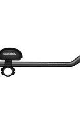 Profile Design Sonic Ergo 35a Shallow Ski-Bend Aluminum Aerobar: Long 400mm Extension, Sonic Bracket, Ergo Armrest, Black