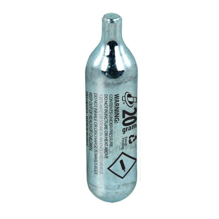 CO2 Cartridge 20g Non-Threaded (single)