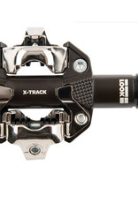 LOOK X-Track Pedals - Dual Sided Clipless, Chromoly, 9/16", Gray