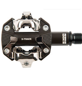 LOOK X-Track Pedals - Dual Sided Clipless, Chromoly, 9/16", Gray