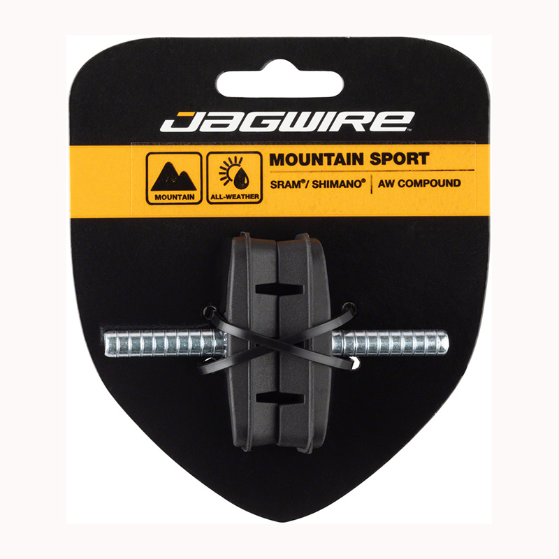 Jagwire Mountain Sport Brake Pads Smooth Post 53mm Pad, Black