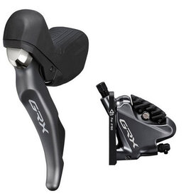 Shimano GRX ST-RX810 11-Speed Right Shifter/Hydraulic Brake Lever with BR-RX810 Flat Mount Caliper, Pre-Bled 1700mm Hose
