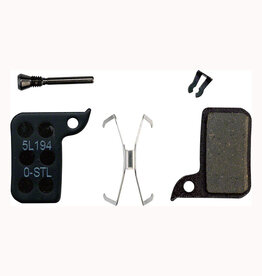 SRAM Disc Brake Pad Set Organic with Steel Back fits Hydraulic Road Disc, Level Ultimate and Level TLM