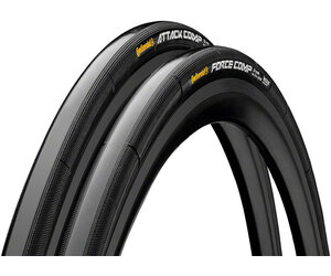 め6●Continental Attack Compチューブラー Continental Attack/Force Comp Tire Combo - 700 x 24/22, Tubular